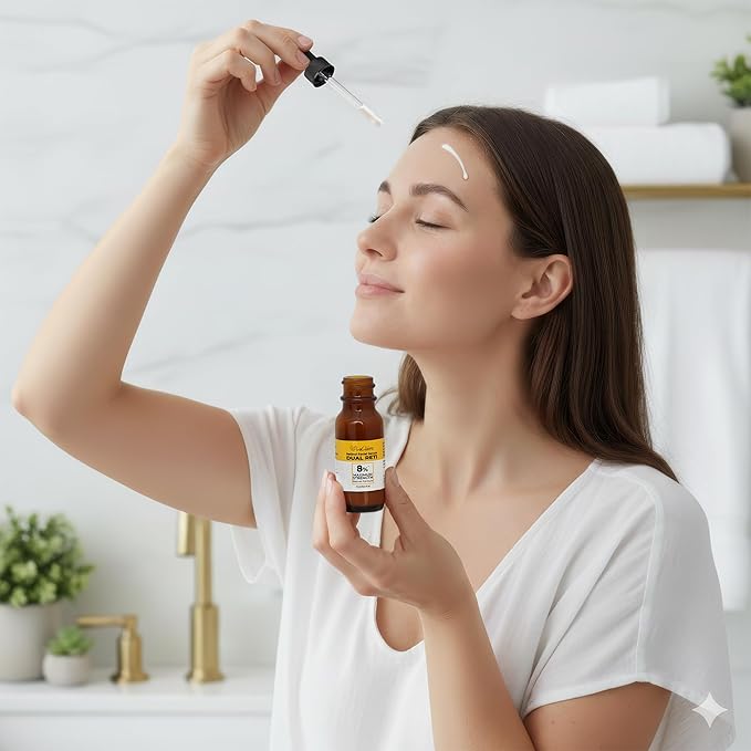Fresh Look, Same Ingredients 8% Complex Retinol Facial Serum – Anti-Aging, Brightening Neck & Facial Serum, Helps Nourish Skin with Lactic Acid, Vitamin A, & Retinyl Palmitate – 15 ml