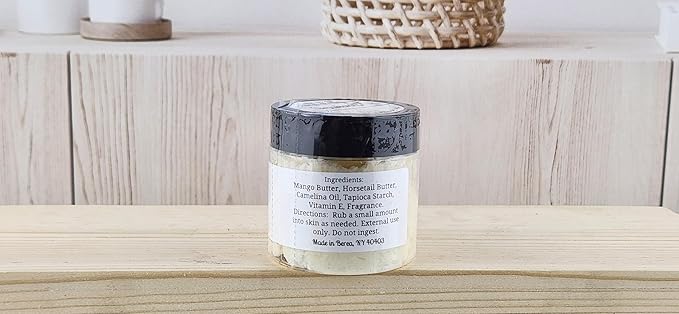 TSA Handmade Whipped Mango Lavender Body Butter Cream, Luxury Body Lotion for Dry Skin, Daily Moisturizing Shea Butter, Sunflower Oil, Mothers, Fathers, Women, Men, Teens, 1.5 oz Jar