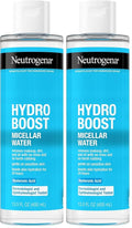 Neutrogena Hydro Boost Micellar Water with Hyaluronic Acid,Micellar Cleansing Water for Sensitive Skin,Removes Makeup,Dirt & Oil,Alcohol-Free,13.5 fl oz,(Pack of 2)