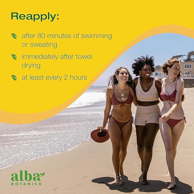 Alba Botanica Sunscreen Lotion, Sensitive Mineral, SPF 30, Fragrance Free, 3 oz (Pack of 2)