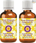 dève herbes Olibanum Essential Oil (Boswellia carterii) Pure | Non-Sticky | Non-Greasy | Lightweight | Men & Women | All Skin Types | Steam Distilled 15ml X 2 (1 oz)