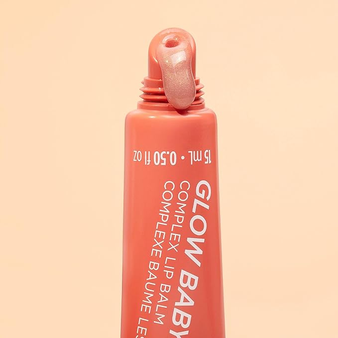 Pacifica Glow Baby Lip Balm – Vitamin C Infused Hydrating Balm with Coral Shimmer, Moisturizes & Revives Dry Chapped Lips, Plant Squalane & Oils, Non-Sticky Glassy Shine, Vegan