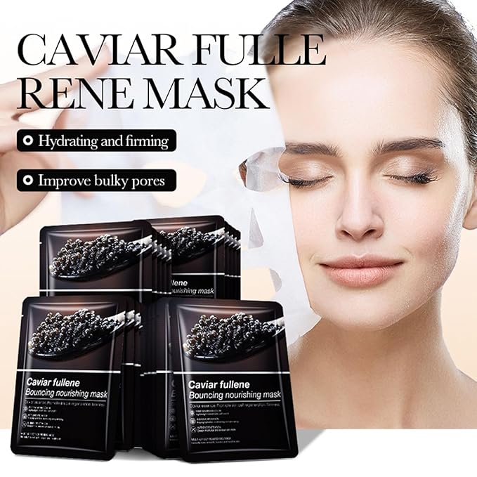 Hydrating Facial Mask Sheet Set of 5, Moisturizing Face Mask for Smooth and Supple Skin, Refreshing Self Care Beauty Resurrection Grass One Size