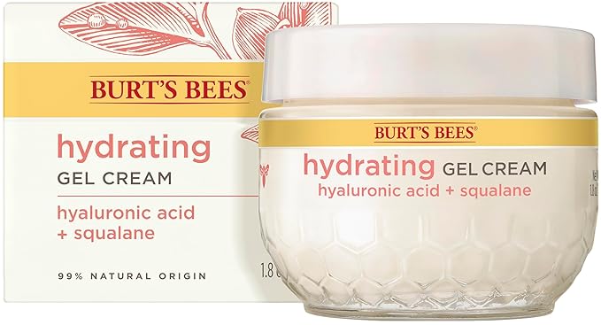 Burt's Bees Truly Glowing Replenishing Gel Cream, Moisturizer with Hydrate and Glow Complex for Normal and Combination Skin, 1.8 Fluid Ounces (Packaging May Vary)