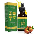 Jojoba Oil -100% Organic & Cold Pressed Oil - Anti-Aging Moisturizing Treatment for Face, Hair, Skin & Nails, Acne Scars, Anti-Wrinkle. (2 FL OZ)