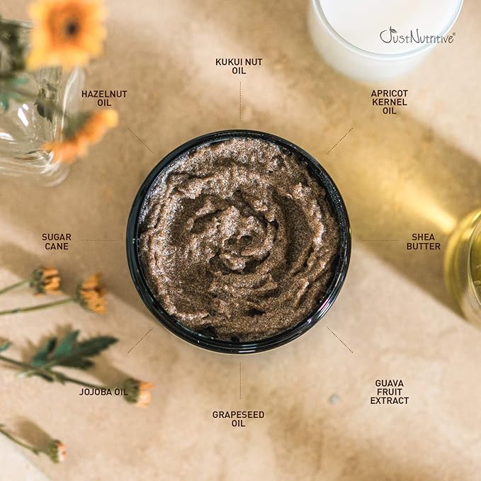 Turbinado Brown Sugar Body Scrub | Best Scrub for All Skin Types | Perfect polished skin delivered by 14 of nature’s best exfoliator and moisturizers