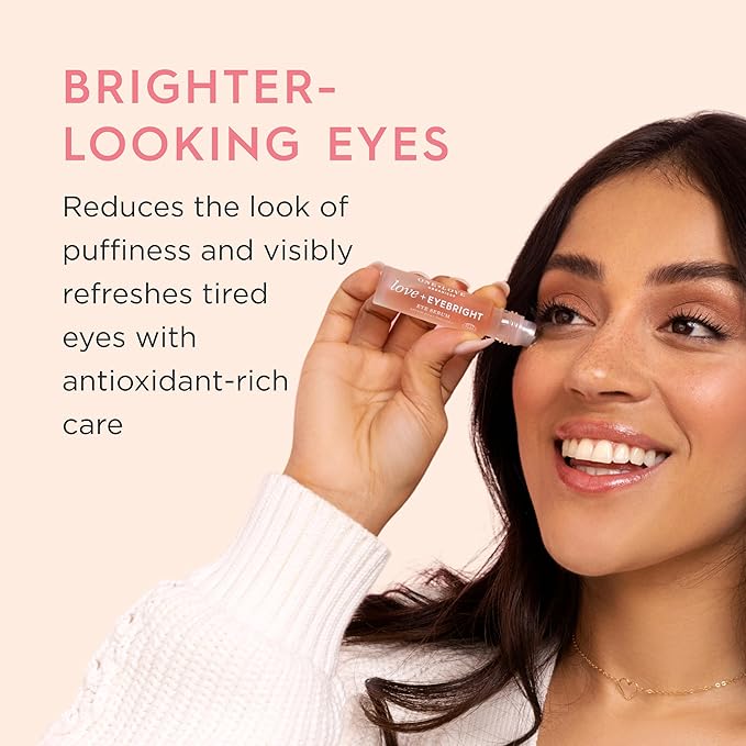 Love + Eyebright Eye Serum – Lightweight, Antioxidant-Rich Hydration for Tired Eyes, Certified Organic & Cruelty Free 8 ml