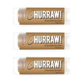 Hurraw! Chocolate Lip Balm, 3 Pack: Organic, Certified Vegan, Cruelty and Gluten Free. Non-GMO, 100% Natural Ingredients. Bee, Shea, Soy and Palm Free. Made in USA
