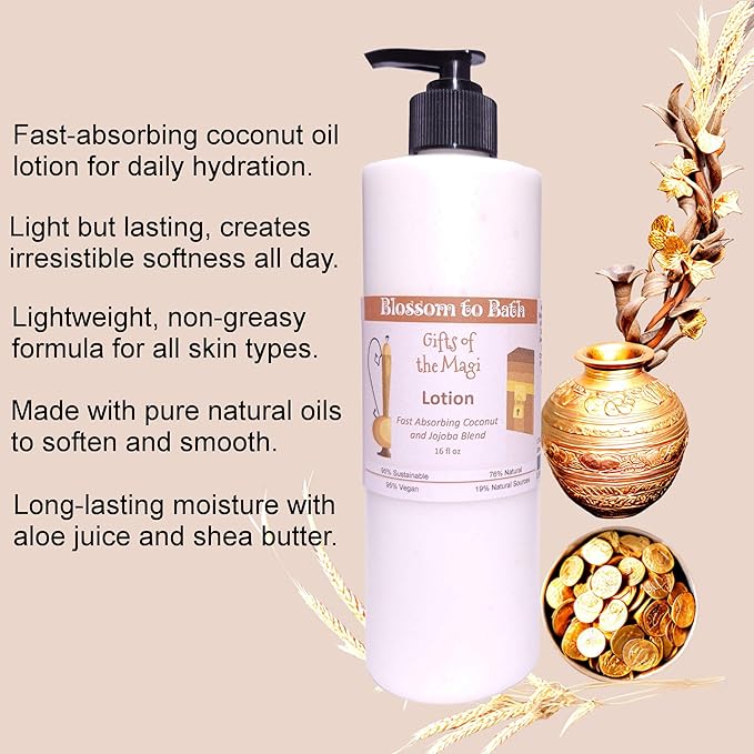 Blossom to Bath Gifts of the Magi Lotion (16 ounce) - Phthalate Free Fragrance - Absorbs Quickly with a Rich Soulful Scent