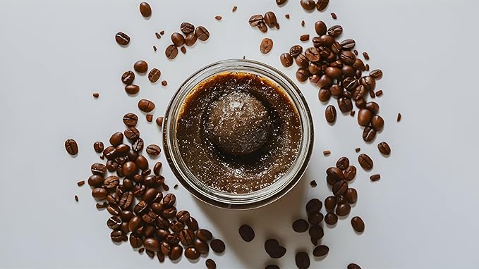 Arabica Coffee Salt Scrub, Moisturizing and Exfoliating, Natural Ingredients of Coconut Oil, Dead Sea Salt Intoxicating Scent (8oz, Arabica Coffee Salt Scrub)