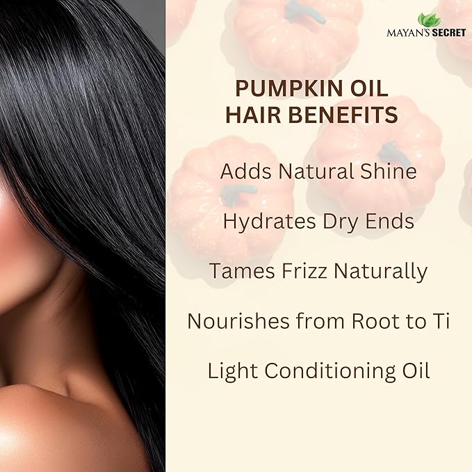 Pumpkin Seed Oil USDA Certified Organic Cold Pressed Virgin, Natural Moisturizer for Dry Hair Rough Skin, and Nails