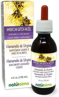 Naturalma American Witch-Hazel (Hamamelis virginiana) Leaf Alcohol-Free Tincture - 4 fl oz Liquid Extract in Drops - Herbal Supplement - Vegan