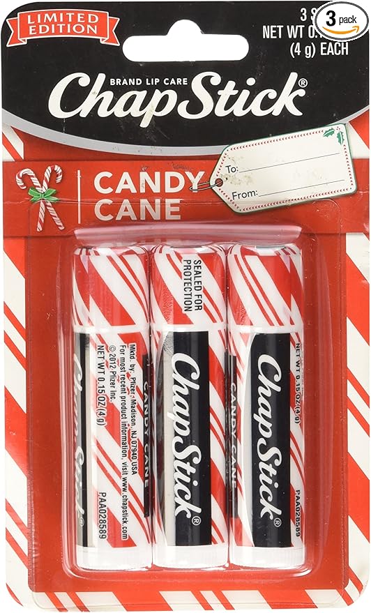 Chapstick Limited Edition Candy Cane a Pack of 3