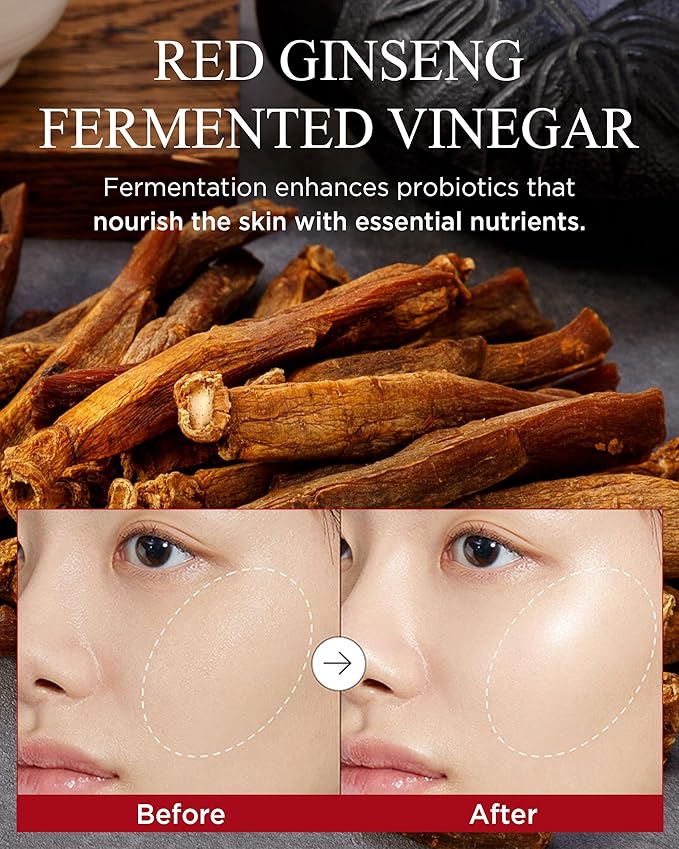 Danahan Bonyongo Red Ginseng Vinegar Eye Cream 1.01oz – Korean Anti Aging & Firming Under Eye Treatment Cream for Youthful Radiant Skin - Helps Reduce the look of dark circles, Puffiness & Finelines