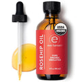 Eve Hansen Rosehip Oil for Face & Skin – Organic Cold-Pressed Rosehip Seed Oil | Hydrating & Fast-Absorbing Moisturizer | 2oz