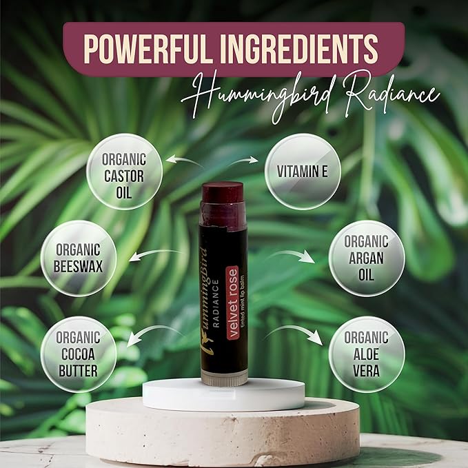 Natural and Organic Tinted Lip Balm Velvet Rose