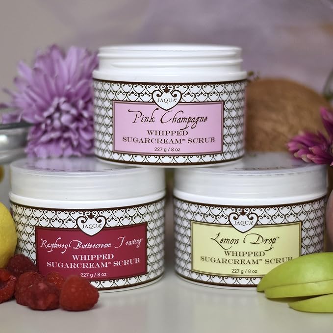 JAQUA Beauty Raspberry Buttercream Frosting Handmade Whipped Organic Sugarcream Scrub