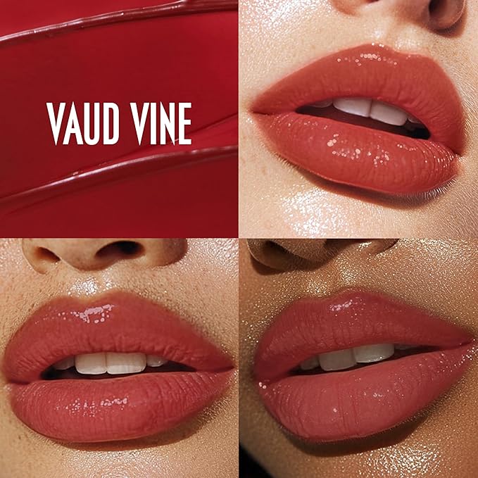Queen Musia Skincare Supercharged Tinted Hydrabalm –– Hydrating Lip Balm for Women, Lip Gloss, Lip Mask, Sheer Tint, Moisturizing & Soothing, Vegan & Cruelty-free (VAUD VINE)