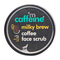 mCaffeine Milky Brew Coffee Face Scrub - Cleanser for Glowing Skin - Removes Tan and Blackheads - Almond Milk - All Skin Types - 2.6 oz