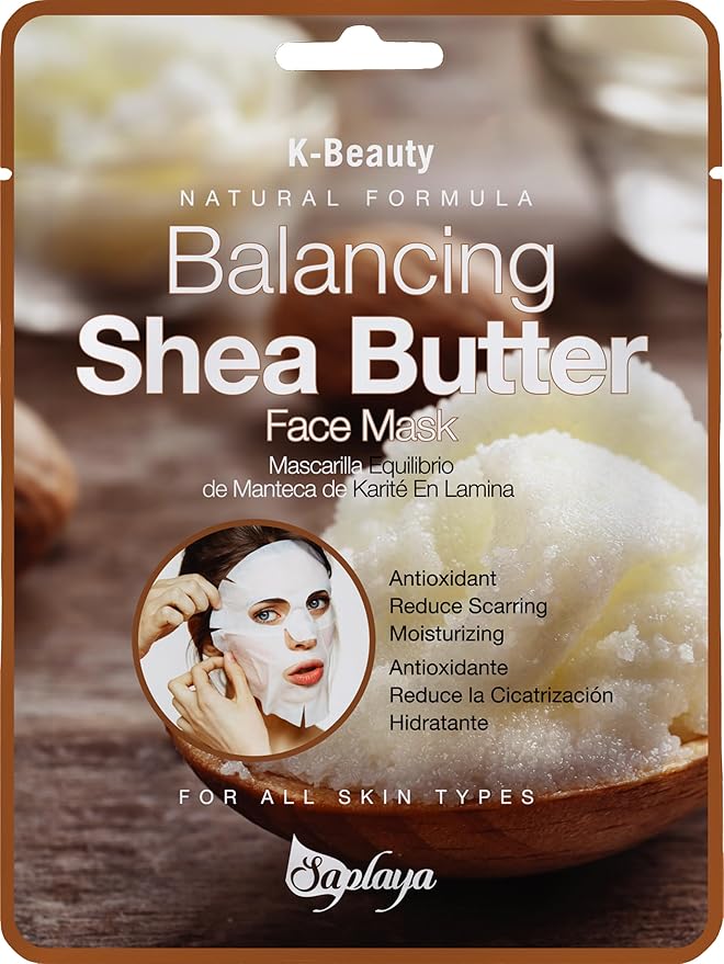 Saplaya Face Masks 6 Pack Scented Facemask Sheets Skin Care Mask Single Scent K-Beauty Natural Formula
