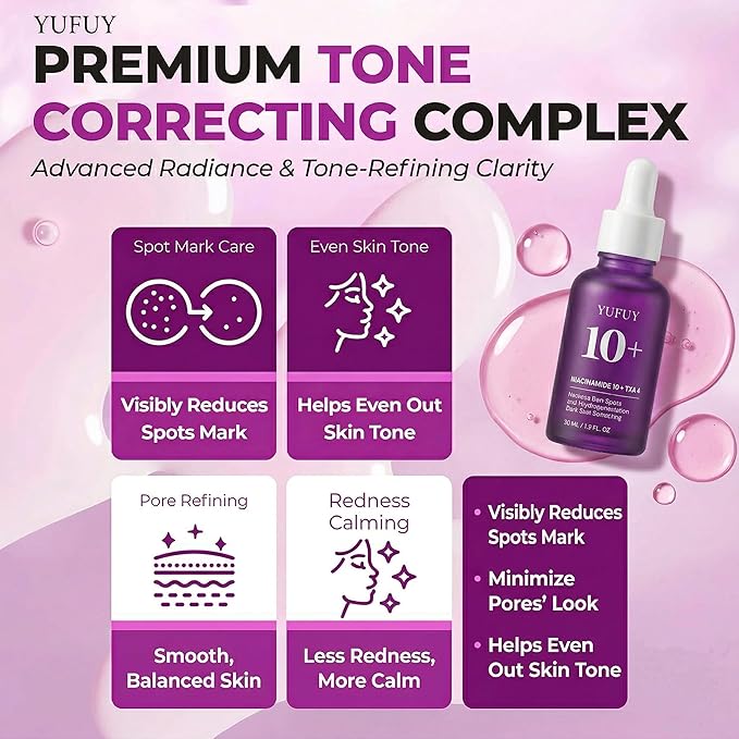 Niacinamide 10 + TXA 4 Serum for Face, Korean Facial Glass Skin Care Centella Serum Dark Spot Corrector Cream, Tranexamic acid Uneven Skin Tone, Pore Care for Sensitive Skin (30ml/1.01 Fl.Oz)