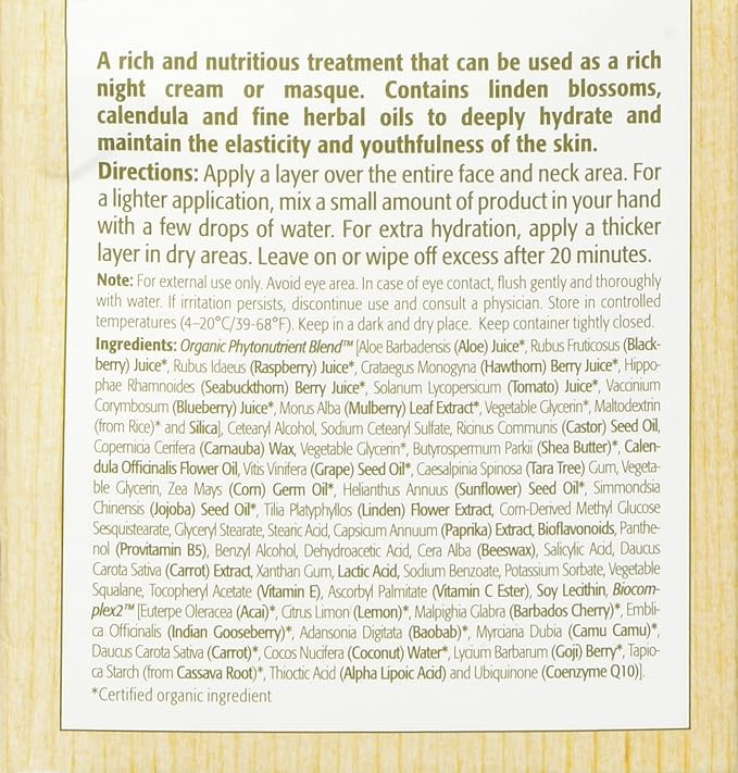 Eminence Linden Calendula 2oz Treatment Cream - Hydrating Moisturizer for Sensitive & Dry Skin