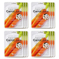 Saplaya Scented Facemask Sheets Skin Care Mask Single Scent K-Beauty Natural Formula (Carrot 12 Pack)