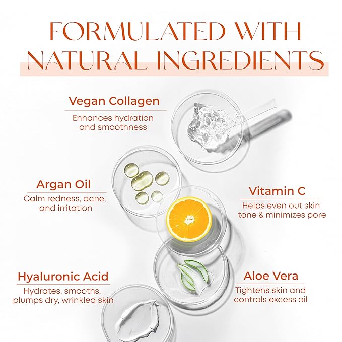Skin 2.0 Vitamin C Serum - Dermatologist Tested, Anti-Aging & Dark Spot Remover - Brightening, Clean Beauty, Cruelty-Free, Korean Skincare for Glass Skin, All Skin Types - 1.69 Fl. oz