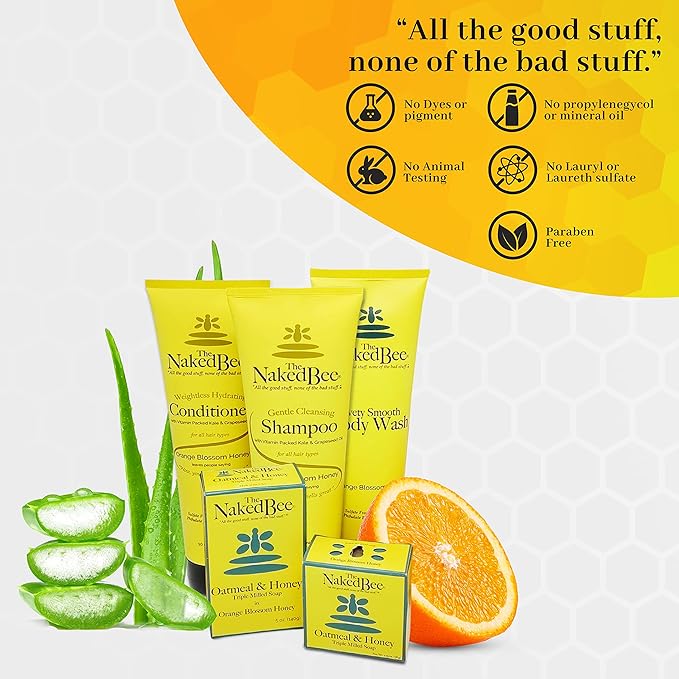 The Naked Bee Grapefruit Blossom Honey Hand and Body Lotion, 6.7oz - 2 Pack