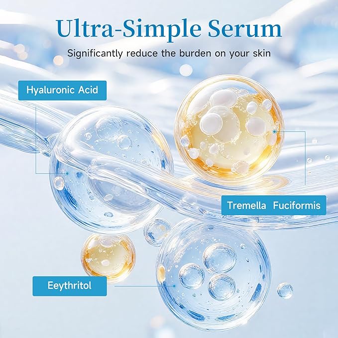 Hyaluronic Acid Serum – Ultra Hydrating Serum for Plumper Skin Daily Pre-Makeup Skincare Not Sticky Hyaluronic Acid Ampoules, Suitable for Dry & Sensitive Skin Single-Use 30PCS