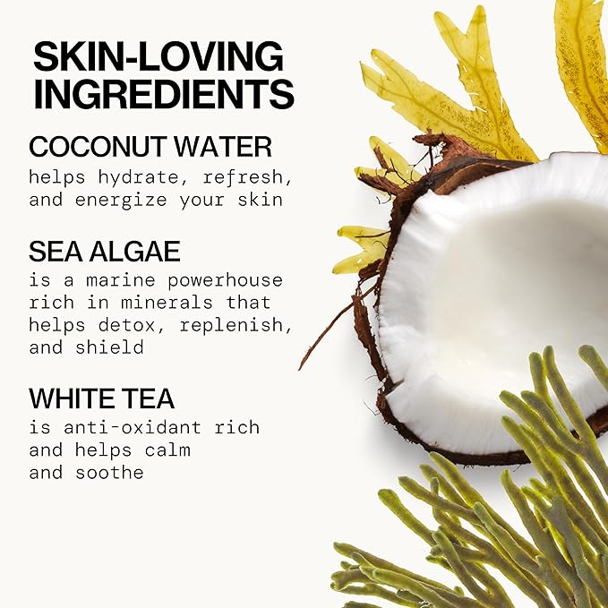 Pacifica Beauty Sea Foam Face Wash, Daily Gentle Foaming Cleanser, With Coconut Water + Sea Algae, Removes Makeup, For Combination and Oily Skin, Vegan & Cruelty Free