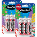 ChapStick Lip Balm, Candy Cane, 6-Count – Fresh & Minty Lip Moisturizer, Stocking Stuffer, 0.15 Oz Ea