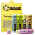 Moon Valley Organics Beeswax Lip Balm for Moisturizing Lips and Cuticles (Vanilla | Lime | Honey | Blackberry | Mint Vanilla, 5-Pack)