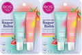 eos 24H Moisture Super Balm- Watermelon Frosé & Mango Melonade,Lip Mask,Day or Night Lip Treatment,Made for Sensitive Skin,0.35 fl oz,2 Count (Pack of 2)