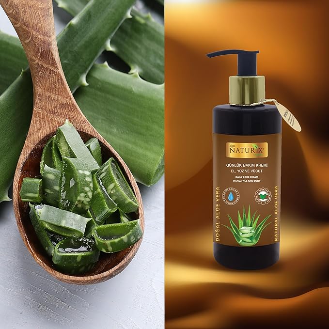 Hand Face and Body Aloe Vera Vitamin Cream 8.45 Oz | Nourishing Care Normal to Dry Skin Lotion | Intensive Moisturizer Cream