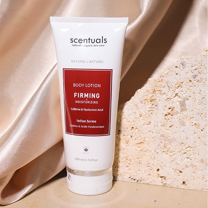 Body Lotion Firming Cream, Moisturizer Made With Hyaluronic Acid and Caffeine, Body Serum to Boost Collagen Production, with Essential Oil Blend Lemon, Rosemary, and Bergamot, 200 ml, 6.76 fl.oz