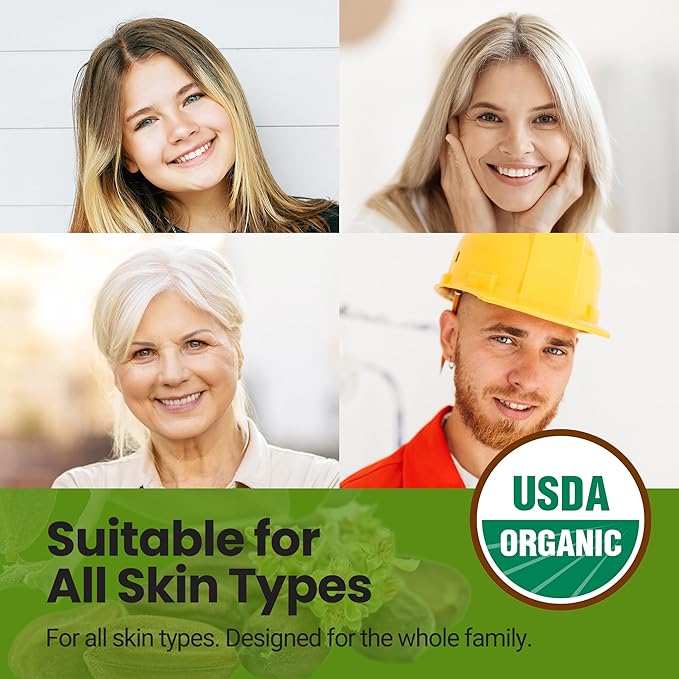 | USDA Organic Unscented Lip Balm – 70% Jojoba Oil with Beeswax – Fragrance-Free, Gentle Formula for Sensitive Lips – 2-Pack (0.15 oz / 4.6 g Each)