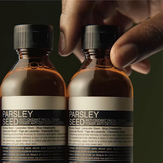 Aesop Parsley Seed Anti-Oxidant Facial Toner | Alcohol-Free Formula with Parsley Seed, Lavender Stem & Blue Chamomile to Soothe & Balance Skin | 100 mL / 3.4 oz
