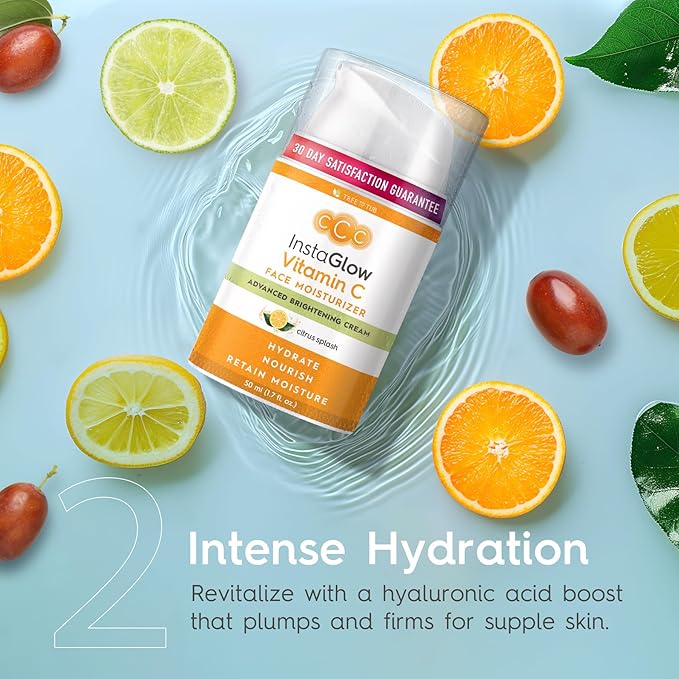 Tree To Tub Vitamin C Face Cream - Triple Action Vitamin C Moisturizer for Face, Face Moisturizer for Women, Day and Night Vitamin C Cream for Face