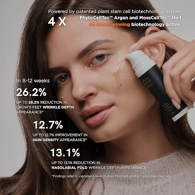 Anti Aging Serum for Sensitive Skin | Stem Cell Serum | Retinol Alternative for Face | Astaxanthin, Beta Glucan, Ceramides | Barrier Repair Serum | Fragrance Free | Dermatologist Tested | PowerV
