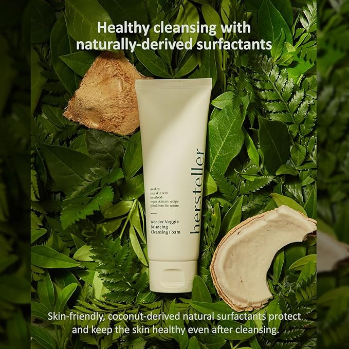 Hersteller Wonder Veggie Balancing Cleansing Foam 4.06 fl oz Vegan Hydrating Soothing Foaming Cleanser Face Wash Makeup Remover Korean Skincare