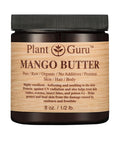 Mango Body Butter 8 oz. 100% Pure Raw Fresh Natural Cold Pressed. Skin Body and Hair Growth, DIY Creams, Balms, Lotions, Soaps.