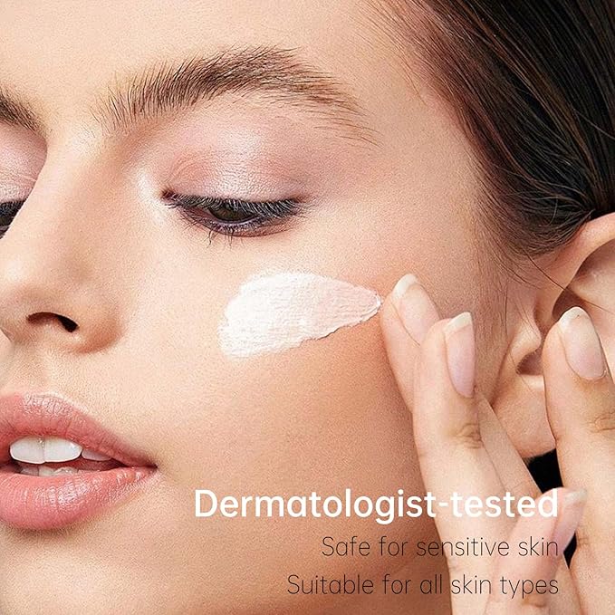 VGO Sunscreen for Face SPF 50+, Mineral Sunscreen with Zinc Oxide, Broad Spectrum Protection, No White Cast, Oil-Free & Non-Comedogenic, Suitable for All Skin Types & Tones, Travel Size (1.76 Fl Oz)
