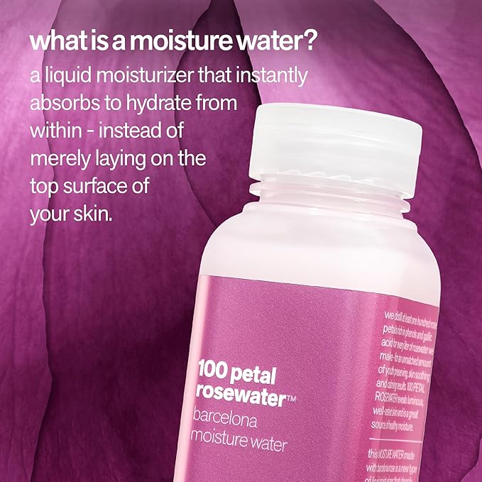 Facewater 100 Petal Rosewater Barcelona Moisture Water