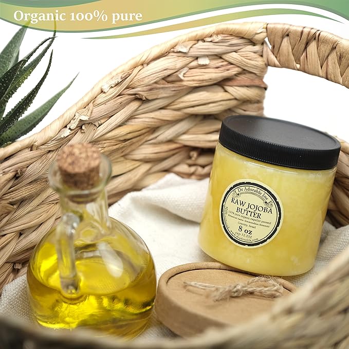 Dr Adorable - 8 oz - Jojoba Butter - Pure Natural Organic Premium Raw