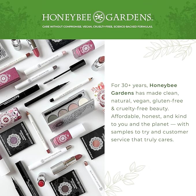 Honeybee Gardens Truly Natural Long Lasting Lipstick – Heirloom Pink Mauve Neutral Cream Finish, Hydrating Moisturizing Lip Color with Organic Oils – Vegan Gluten-Free Cruelty-Free Nourishing Lip Care