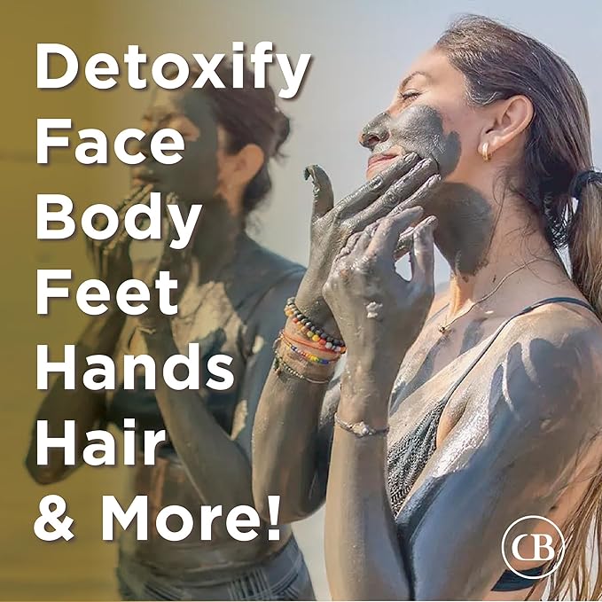 California Biology Calcium Bentonite Clay | Indian Healing Clay for Face & Body | Deep Pore Cleansing & Detox Face Mask | Skincare, Beauty, & Acne Treatment for Face | Natural Skin Care Mask | 6 Count