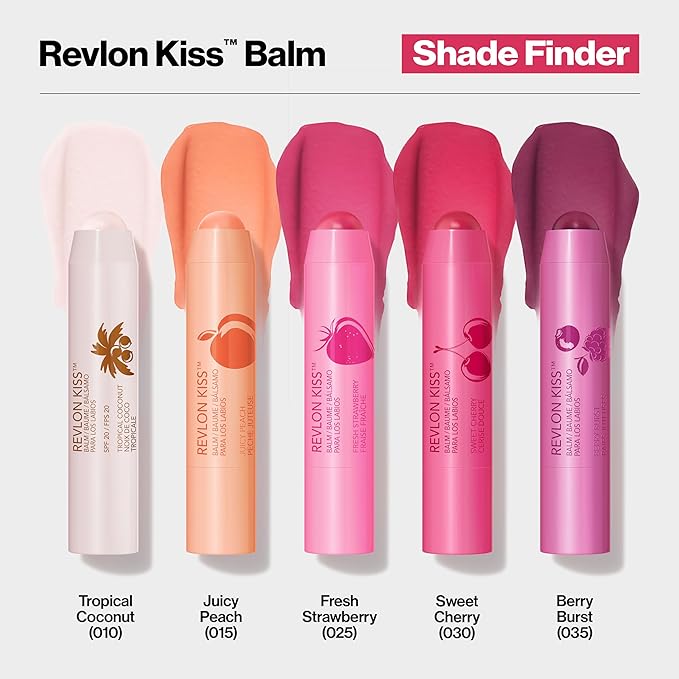 Revlon Tinted Lip Balm, SPF 20, Natural Fruit Oils | Fresh Strawberry | Pack of 2 | 0.09 Oz