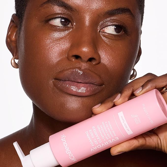MCoBeauty - Everyday Gentle Foaming Cleanser - Lightweight Face Wash with Soothing Botanicals - Removes Makeup, Dirt and Impurities - Vegan, Cruelty Free Skin Care