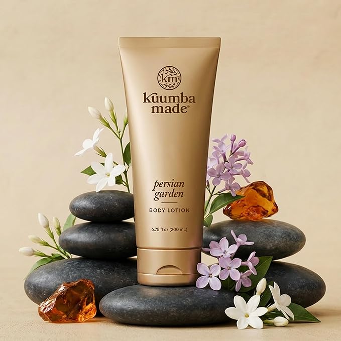 Kuumba Made Persian Garden Body Lotion, Hydrating Daily Moisturizer with Shea Butter & Botanical Oils, Vegan, 6.75 Oz